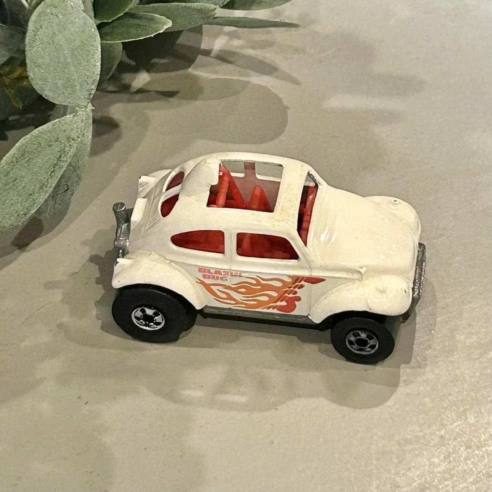 Hot‎ Wheels 1983 Vintage Real Riders Baja Bug White Blazin Bug Loose